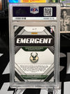 2018 Panini Prizm Emergent Green Prizm - Donte DiVincenzo PSA 9