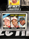 1966 Topps - NL RBI Leaders - Willie Mays, Robinson, Johnson #219 Fair