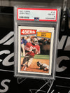 1987 Topps - #115 - Jerry Rice 2nd Year - PSA 8